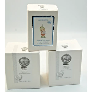 Precious Moments Porcelain Ornament Trio – 2015 & 2016 – Mint in Boxes - Picture 1 of 5
