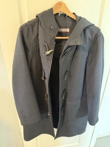 Canali Dark Gray 100% Pure Wool Dress Overcoat Sz 40R 50EU MAde in Italy - Picture 1 of 4