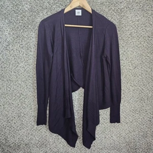 CAbi Cardigan Womens Small Purple Draped Open Front Knit Style 3844 Casual - Bild 1 von 7