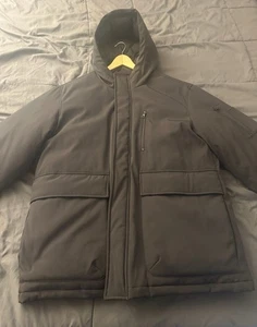 NWT Fashion Nova Men’s Padded Hooded Long Coat - XL - Picture 1 of 9