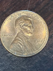 1986 Lincoln Memorial Cent/Penny, Error, Cracked Die, Circulated, RB - Picture 1 of 5