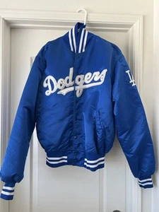 Vintage 90’s Los Angeles Dodgers STARTER Satin Jacket Size XL - Picture 1 of 5
