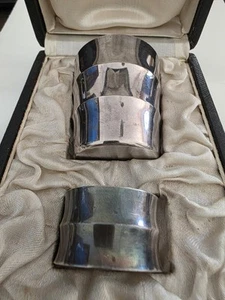 Vintage Early 20th Century Christofle Set Cup & Napkin Holder. Boxed. Hannaux. - Picture 1 of 12