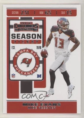 2019 Panini Contenders Season Ticket Mike Evans #82 - Image 1 of 2