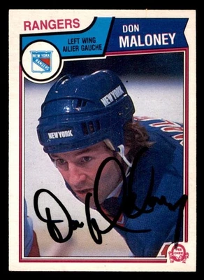 1983 OPC O-Pee-Chee Hockey #250 Don Maloney Signed Autograph (no COA) *d2 - Image 1 of 2