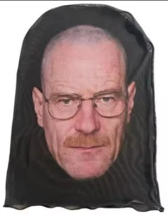 WALTER WHITE 💎BREAKING BAD  Breathable sun Mask Full Face Halloween CosplaY - Picture 1 of 3