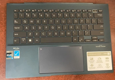 Altavoces con panel táctil teclado reposamanos ASUS ZenBook Q409Z 14" AZUL ¡BONITOS! 30dayWty Foto 1 de 4