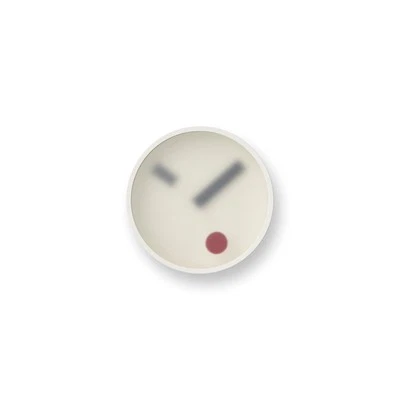 Lemnos kehai Wall Clock KM22-01 WH Plaster Aluminum Analog White Japan Made - Image 1 of 4