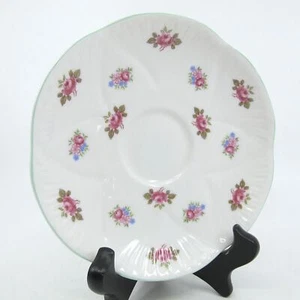 Platillo(s) de repuesto en forma delgada ROSEBUD de SHELLEY para taza de té 13426 - Imagen 1 de 4