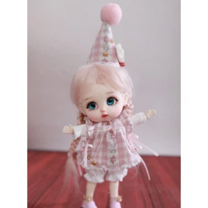 1/12 BJD SD Ball Joint Resin Dolls 13.5cm Yuyu Girl w/ Face makeup Full Set Gift - Picture 1 of 6