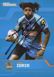 Signed 2013 Gold Coast Titans NRL ESP Traders Card - Jamal Idris - Picture 1 of 3