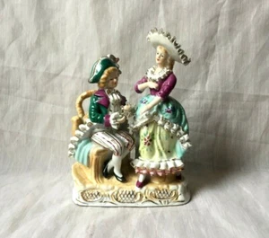 VINTAGE THAMES LIMITED EDITION PORCELAIN LADY& GENT 8" STATUE FIGURINE - Picture 1 of 6