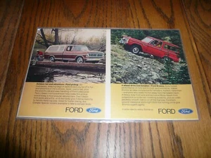 Ford 1972 camioneta y anuncio Bronco - vintage - Imagen 1 de 1