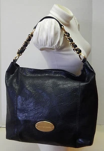 Dana Buchman große schwarze Tragetasche Hobo Schultertasche Umhängetasche Handtasche Beuteltasche Handtasche - Bild 1 von 12