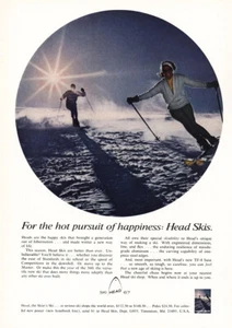 1966 Head Skis: Hot Pursuit of Happiness Vintage Print Ad - Picture 1 of 1