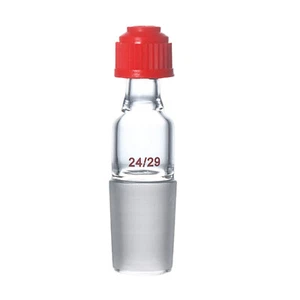 Glass Thermometer Adapter With Thread 24/29 Ground Cone Joint Plastic Screw Cap - Picture 1 of 4