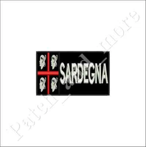 [ Patch ] 4 Mori Cerdeña Fondo Negro CM 10 x 6 Parche Bordado -1199 - Picture 1 of 1