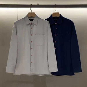 Kiton Men's linen long-sleeved shirt - Picture 1 of 17