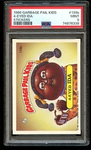 1986 Garbage Pail Kids 4-Eyed Ida #139b PSA 9 MINT New Slab - Picture 1 of 2