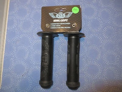 Empuñaduras de manillar de ala negras SE Racing BMX de 5-1/2" de largo se adapta a manillar de 7/8" - Nuevas Foto 1 de 4