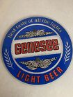 Vintage Genesee Light Beer Sign 16" Blue,Red ,reflecting silver man cave,Bar