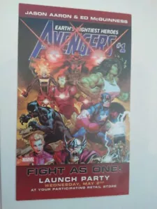 Tarjeta promocional Avengers # 1 (4 1/4 x 7) Ed McGuinness Art - Imagen 1 de 3