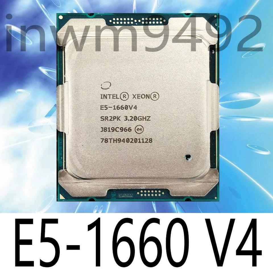 Intel Xeon E5-1660 V4 SR2PK 3.20GHz 8-Core 20MB LGA2011-3 140W CPU Processor - Image 1 of 1