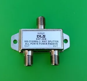 (2 PIEZAS) Divisor de 2 vías 950-2150 MHz (paso de alimentación de todos los puertos) - Imagen 1 de 1