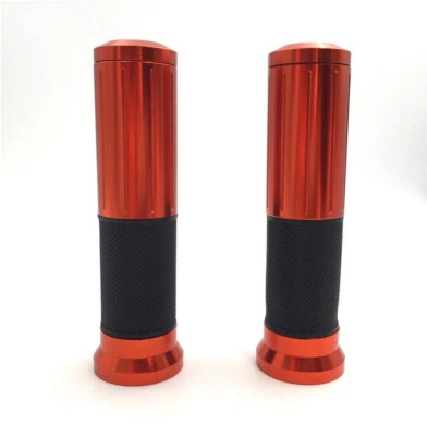 7/8-дюймовые темно-оранжевые противоскользящие резиновые накладки на руль для Yamaha 600R R6S YZF YBR FZ6 - Изображение 1 из 4