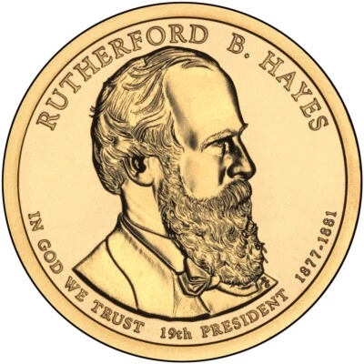 Moneda de dólar presidencial 2011 P Rutherford B. Hayes Foto 1 de 2
