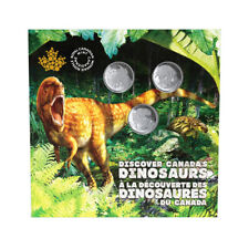 2019 Canada Dinosaurs of Canada 3 x 25 cent coin set - sealed
