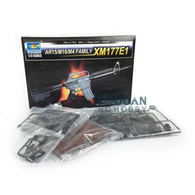 Trumpeter 01902 1/3 Scale AR15/M16/M4 FAMILY Rifle XM177E1 Automatic Gun Kit - Image 1 of 4
