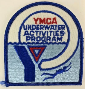 Vintage YMCA Underwater Activities Program Scuba Diver Embroidered Patch NOS - Picture 1 of 5