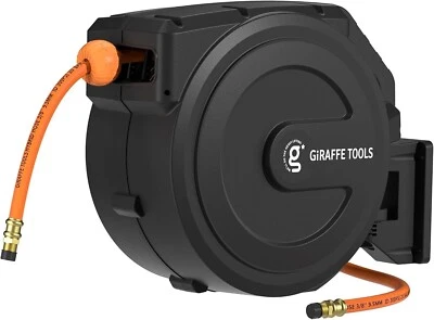 Giraffe Tools Retractable Air Hose Reel Air Compressor Hose With Reel MAX 300PSI - Image 1 of 4