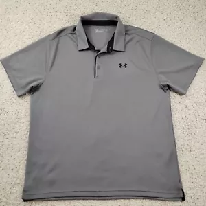 Camisa Under Armour Para Hombres 2XL Gris Polo Rendimiento Elástico Tecnología Golf Tenis A1 - Imagen 1 de 9