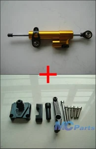 CNC Steering Damper Stabilizer Bracket For Kawasaki Ninja 250 250R EX250 08-12 D - Imagen 1 de 1