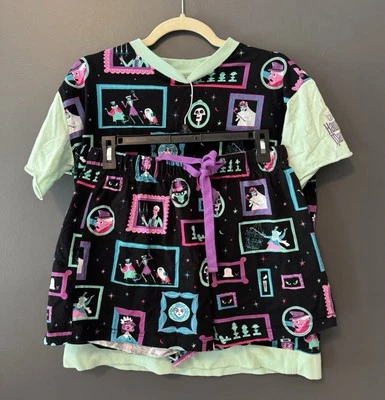 Disney The Haunted Mansion 2 Pajama Set. Glow in the dark. Women’s Size Medium.  - Image 1 of 3