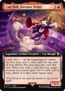 Cait Sith, Fortune Teller (Extended Art) - 0151 - Commander: FINAL FANTASY - NM - Picture 1 of 1