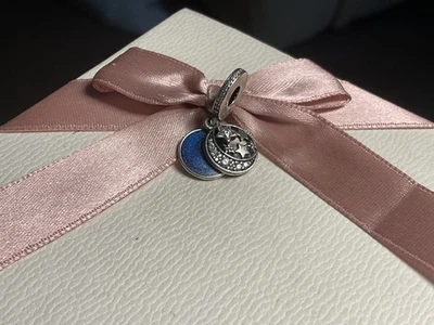 Genuine Pandora Moon & Stars Love You To The Moon And Back Dangle Charm S925 ALE - Image 1 of 4
