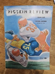 OREGON STATE VS SOUTHERN CALIFORNIA COLLEGE FOOTBALL GAME DAY PROGRAM - 10/30/54 - Picture 1 of 5