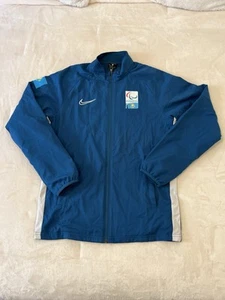 Nike Men’s Blue Zip Up Track Jacket Size Medium Kazakhstan Paralympic Committee - Bild 1 von 8