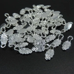 100pcs Silver Plated Spoon Glue on Bail for Earring Bails or Scrabble and Glass - Picture 1 of 6