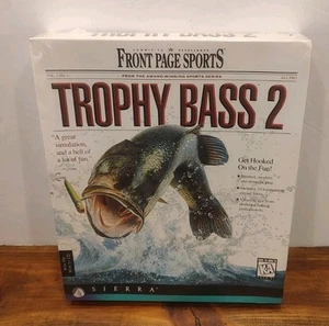 Sierra Trophy Bass 2 PC Game Windows 3.1/95 CD ROM Big Box 1996 - New Sealed - Picture 1 of 3