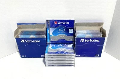 Lot Of 19 Verbatim 96910 BD-R 25GB 6x Hard Coat Recordable Blu-Ray Discs New - Image 1 of 4