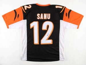 Mohamed Sanu Signed Cincinnati Bengals Custom Jersey JSA COA - Picture 1 of 3