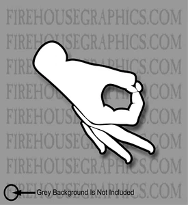 Circle Punch Gotcha You looked Game Hand Meat Cock Gazer Vinyl Sticker Decal - Picture 1 of 2