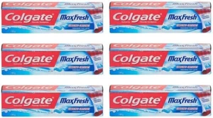 6 X 100 ML Colgate Max Fresh BLUE Toothpaste COOLING CRYSTALS COOL MINT - Picture 1 of 2