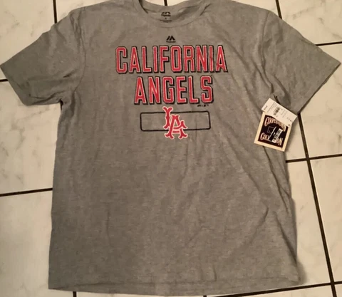 Rare CALIFORNIA Angels MLB Cooperstown Collection Mens  T-Shirt Cover