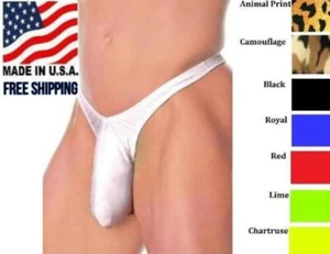 Mens Thong Underwear Swimsuit One Size Fits Most S - L (28-38) - Picture 1 of 17