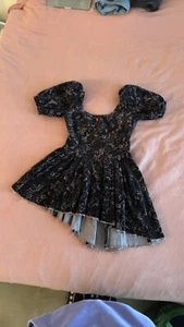 Vintage 1990s Laura Ashley Purple Floral Velvet Puff Sleeve Dress Sz S - Picture 1 of 5